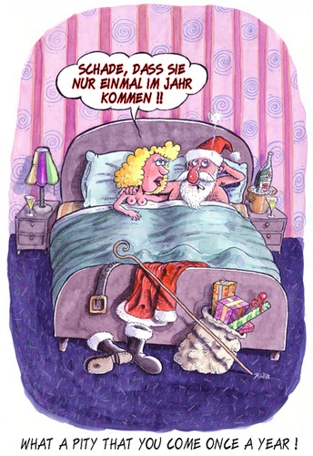 Cartoon: Santa Claus (medium) by Ridha Ridha tagged santa,claus,weihnachtsmann,christmas,cartoon,by,ridha
