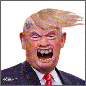 Cartoon: Trump character (medium) by Ridha Ridha tagged trump,character,racist,venomous,selfish,conceited,person,cartoon,ridha