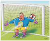 Cartoon: A killer goal  -  Ridha H. Ridha (small) by Ridha Ridha tagged killer,goal,sport,football,goalkeeper