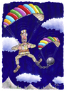 Cartoon: Parachute 1 (small) by Ridha Ridha tagged parachute,cartoon,by,ridha