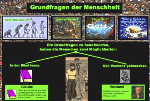 Cartoon: Grundfragen der Menschheit (medium) by volcksinfo tagged menschheit,volck,heinz,karl,photo,collage,volksinfo