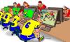 Cartoon: football (small) by kranev tagged cartoons,news,comics,football,caricatures,funny,drawings