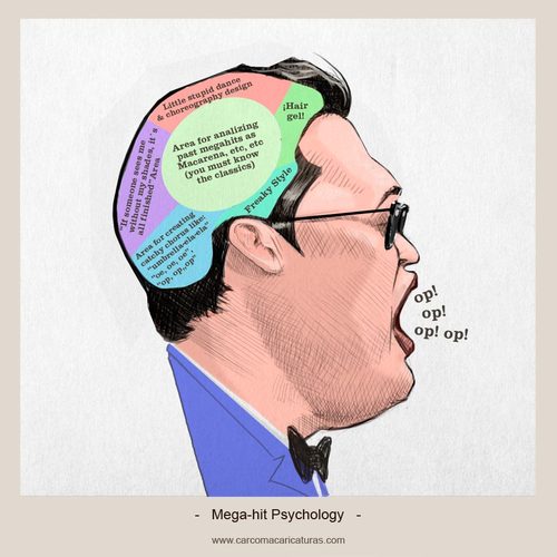 Cartoon: Megahit Psychology (medium) by carcoma tagged psy,corea,megahit,pop,music,style,gangnam