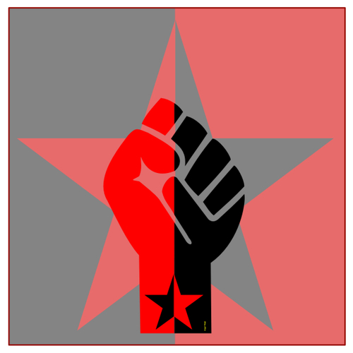 Cartoon: Anarchie - Faust - Stern (medium) by symbolfuzzy tagged stern,faust,anarchie,aktion,antifaschistische,fahne,rote,sozialismus,kommunismus,logos,logo,symbole,symbolfuzzy