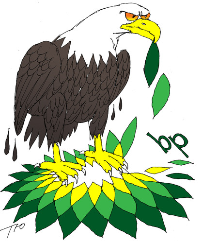 Cartoon: BP (medium) by tunin-s tagged british,petroleum