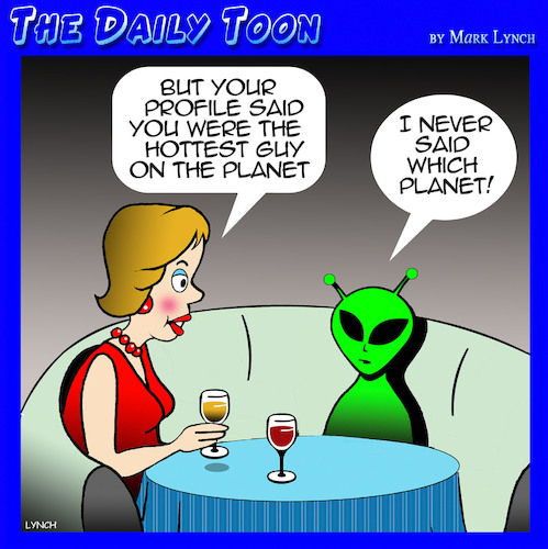 Cartoon: Aliens (medium) by toons tagged hot,guy,alien,dating,planets,hot,guy,alien,dating,planets