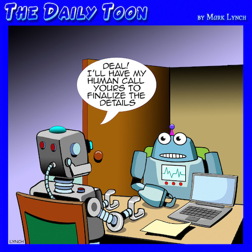 Cartoon: Bots (medium) by toons tagged ai,chatgpt,robots,ai,chatgpt,robots