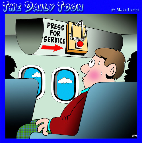 Cartoon: Cabin service (medium) by toons tagged flight,attendants,call,button,on,board,assistance,flight,attendants,call,button,on,board,assistance