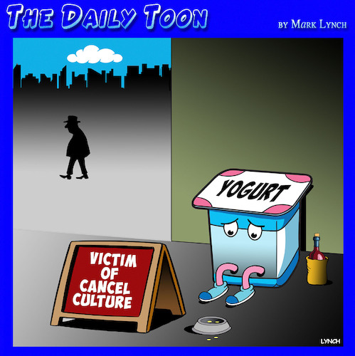 Cartoon: Cancel culture (medium) by toons tagged yogurt,culture,begging,yogurt,culture,begging