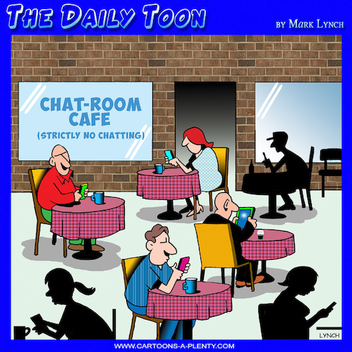 Cartoon: Chat rooms (medium) by toons tagged chat,room,cafes,chat,room,cafes