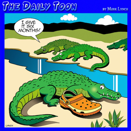Cartoon: Crocs (medium) by toons tagged mixed,marriages,crocodiles,croc,shoes,mixed,marriages,crocodiles,croc,shoes