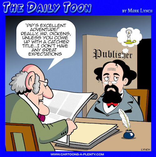 Cartoon: Great expectations (medium) by toons tagged charles,dickens,pip,charles,dickens,pip