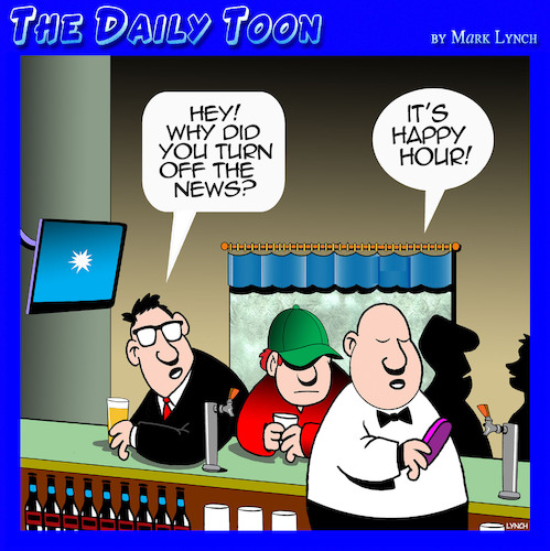 Cartoon: Happy hour (medium) by toons tagged nightly,news,politics,happy,hour,nightly,news,politics,happy,hour