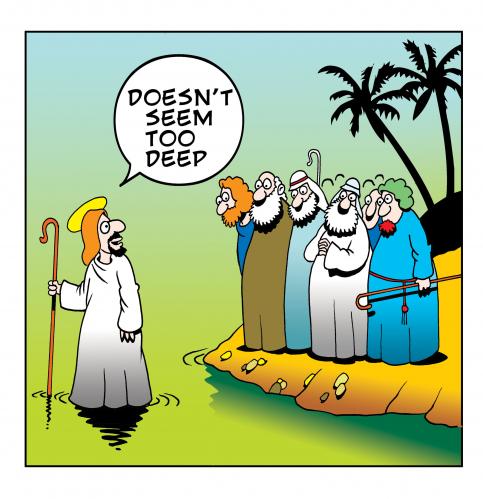 Cartoon: Jesus (medium) by toons tagged jesus,deciples,bible,religion