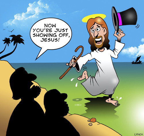 Cartoon: Jesus showing off (medium) by toons tagged tap,dancing,with,hat,and,cane,extrovert,showing,off,tap,dancing,with,hat,and,cane,extrovert,showing,off