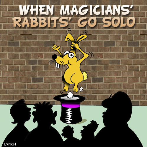 Cartoon: Magicians rabbit (medium) by toons tagged magician,magic,rabbits,tricks,magicians,rabbit
