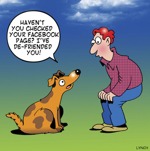 Cartoon: mans best friend (medium) by toons tagged facebook,dogs,friends