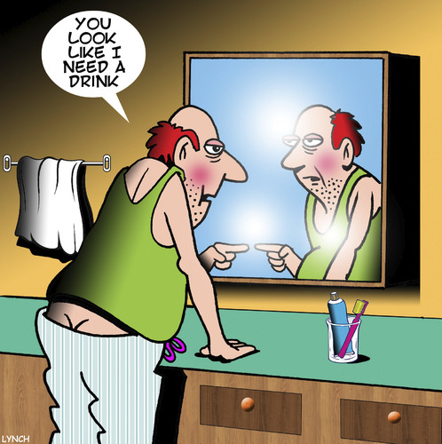 Cartoon: Need a drink (medium) by toons tagged alcohol,drinking,alcoholic,need,drink,alcohol,drinking,alcoholic,need,drink