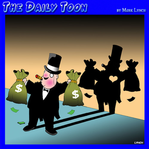 Cartoon: No Heart (medium) by toons tagged wealth,distribution,mega,rich,heartless,billionaires,dollars,wealth,distribution,mega,rich,heartless,billionaires,dollars