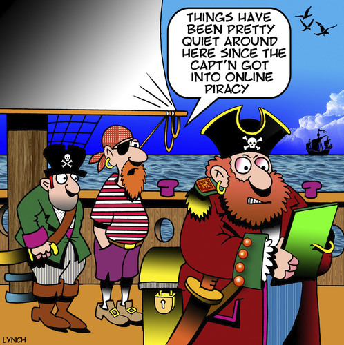 Cartoon: Online piracy (medium) by toons tagged pirates,online,piracy,illegal,downloads,music,ipads,sailors,pirate,copy,blackbeard,pirates,online,piracy,illegal,downloads,music,ipads,sailors,pirate,copy,blackbeard