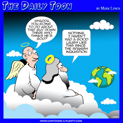 Cartoon: Orange Jesus (medium) by toons tagged trump,god,complex,spanish,inquisition,trump,god,complex,spanish,inquisition