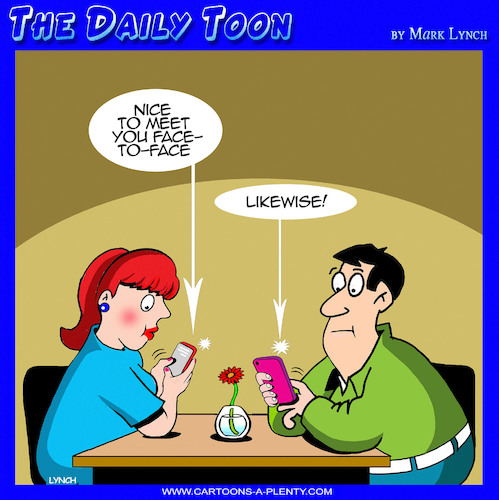 Cartoon: Phone addiction (medium) by toons tagged tinder,tinder