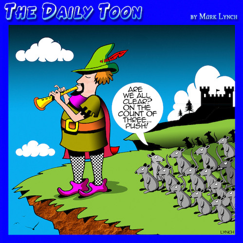 Cartoon: Pied Piper (medium) by toons tagged rats,of,hamlin,pied,piper,flute,fairy,tales,rats,of,hamlin,pied,piper,flute,fairy,tales