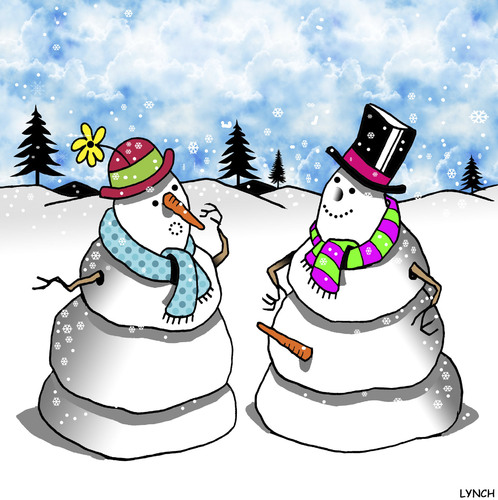 Cartoon: Pleased to meet you (medium) by toons tagged snowman,erection,erectile,dysfunction