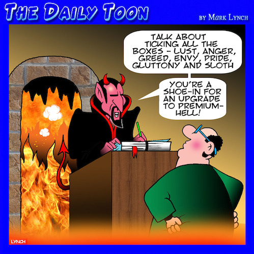 Cartoon: Premium upgrade (medium) by toons tagged devil,hell,seven,deadly,sins,devil,hell,seven,deadly,sins