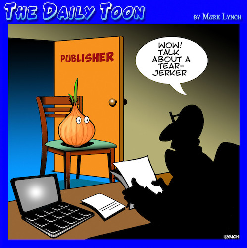 Cartoon: publishers (medium) by toons tagged tearjerker,novels,publishing,books,writers,authors,tearjerker,novels,publishing,books,writers,authors