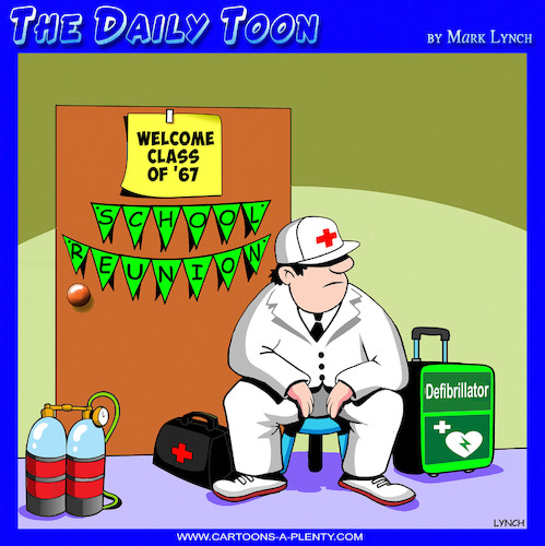 Cartoon: School reunions (medium) by toons tagged deliberator,school,reunion,ageing,population,pensioners,deliberator,school,reunion,ageing,population,pensioners