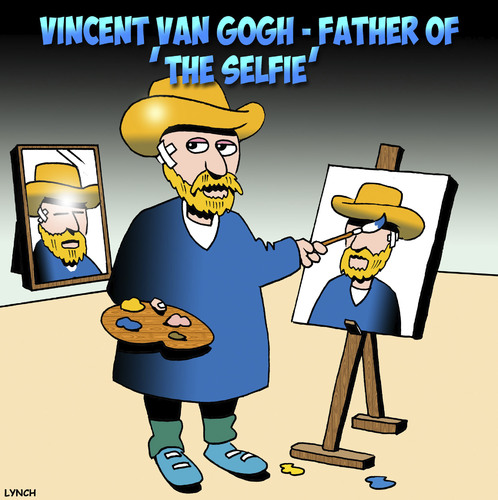 Cartoon: Selfie (medium) by toons tagged van,gogh,selfie,photo,self,portrait,artist