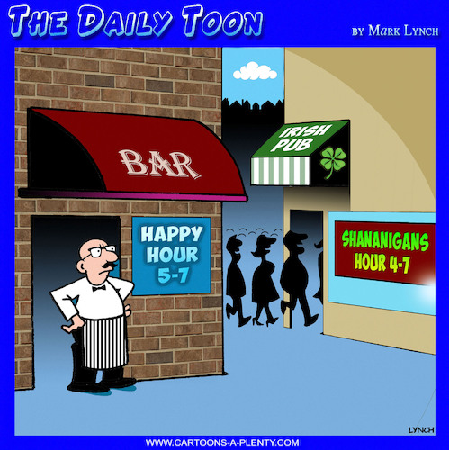 Cartoon: St Patricks day (medium) by toons tagged irish,cartoon,st,paddys,day,pubs,shenanigans,happy,hour,irish,cartoon,st,paddys,day,pubs,shenanigans,happy,hour