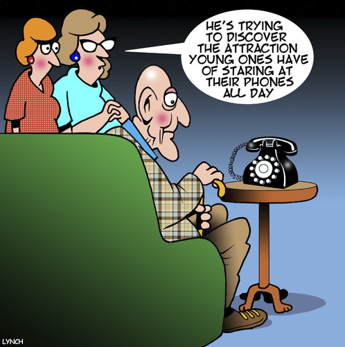 Cartoon: Stare at your phone (medium) by toons tagged old,age,stare,at,your,phone,the,younger,generation,aged,care,pensioner,fashioned,old,age,stare,at,your,phone,the,younger,generation,aged,care,pensioner,fashioned