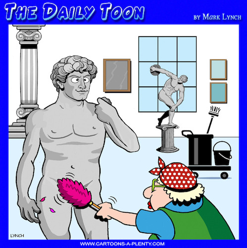 Cartoon: Statue of David (medium) by toons tagged michaelangelo,david,statue,cleaner,museums,michaelangelo,david,statue,cleaner,museums