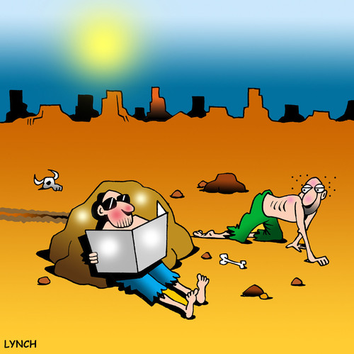 Cartoon: the sun lover (medium) by toons tagged sunbaking,sun,lover,desert,island,marooned,solarium