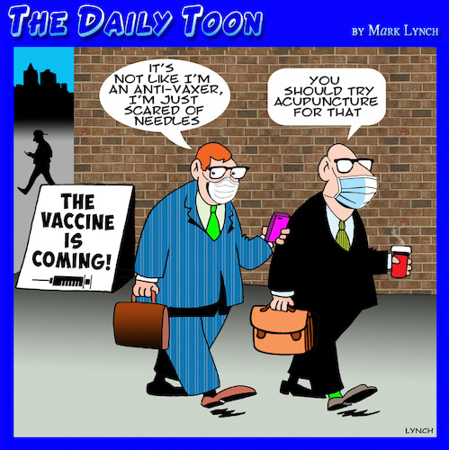 Cartoon: Vaccine (medium) by toons tagged facemasks,vaccines,facemasks,vaccines