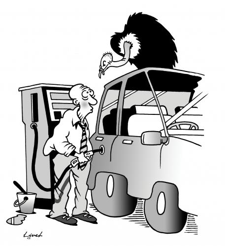 Cartoon: vulture oil (medium) by toons tagged suv,ecology,environment,crisis,global,prices,cars,gas,oil,vulture