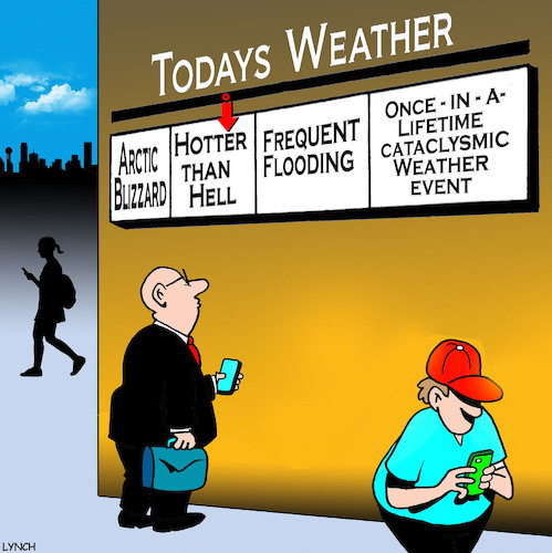 Cartoon: Weather forecast (medium) by toons tagged climate,change,weather,conditions,forecasters,floods,extreme,global,warming,climate,change,weather,conditions,forecasters,floods,extreme,global,warming