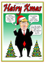 Cartoon: A Christmas card (small) by toons tagged donald,trump,christmas,hair,cards,santa,clause