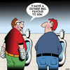 Cartoon: A really big favour (small) by toons tagged urinal mens toilet bandages favours