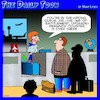 Cartoon: Airline upgrade (small) by toons tagged passengers,airline,check,in,air,of,entitlement,complaining,business,class