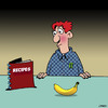 Cartoon: Banana recipe (small) by toons tagged banana,recipes,food,dinner,snacks,breakfast,potassium