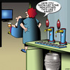 Cartoon: Beer taps (small) by toons tagged kitchen,taps,beer,keg,plumber