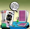Cartoon: Big Deal (small) by toons tagged poker cards gambling casino dealing card dealer chips game of chance
