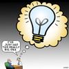 Cartoon: Big idea (small) by toons tagged business,ideas,new,idea,light,globe