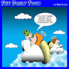 Cartoon: Cloud nine (small) by toons tagged angels,margarita,pizza,cloud