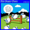 Cartoon: Counting sheep (small) by toons tagged insomnia,count,sheep,to,sleep
