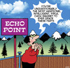 Cartoon: Echo point (small) by toons tagged echo,point,showing,off,self,centered,mountain,scenery