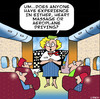 Cartoon: heart massage (small) by toons tagged planes,heart,disease,attack,aviation,stewardess